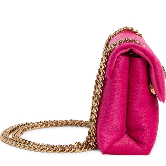Kurt Geiger Luxurious Pink Handbag with Gold Accents - Picture 4 of 16